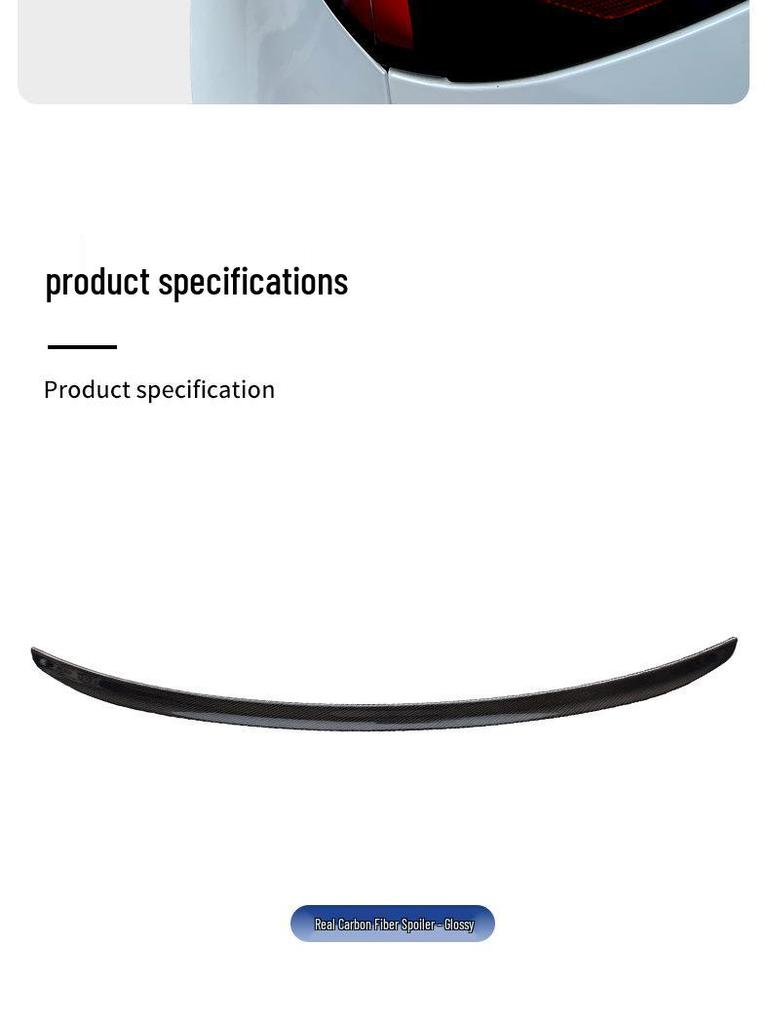 Tesla Model 3 Highland Refresh Carbon Fiber Rear Wing Spoiler