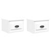 VidaXL Wall-mounted Bedside Tables 2 Pcs White 41.5x36x28 Cm 816377