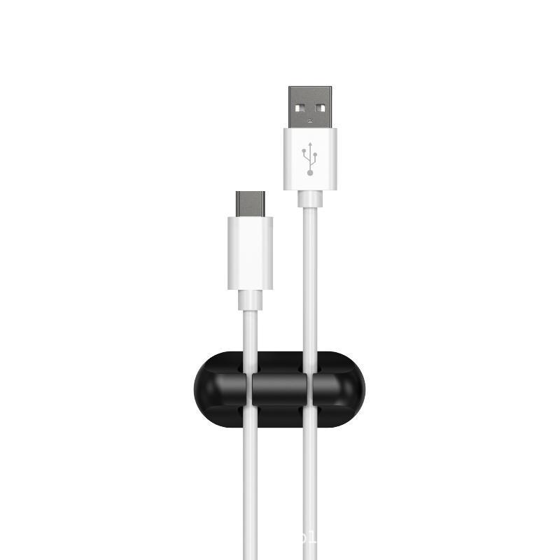 Силиконовый органайзер для USB-кабелей Самоклеящиеся зажимы для управления проводами Не оставляющий следов органайзер для проводов для автомобиля, офиса, дома