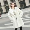 Autumn and Winter New Imitation Mink Hair Imitation Fur Coat Women's Medium and Long Slim-fitting Cotton Woolen Coat Coat