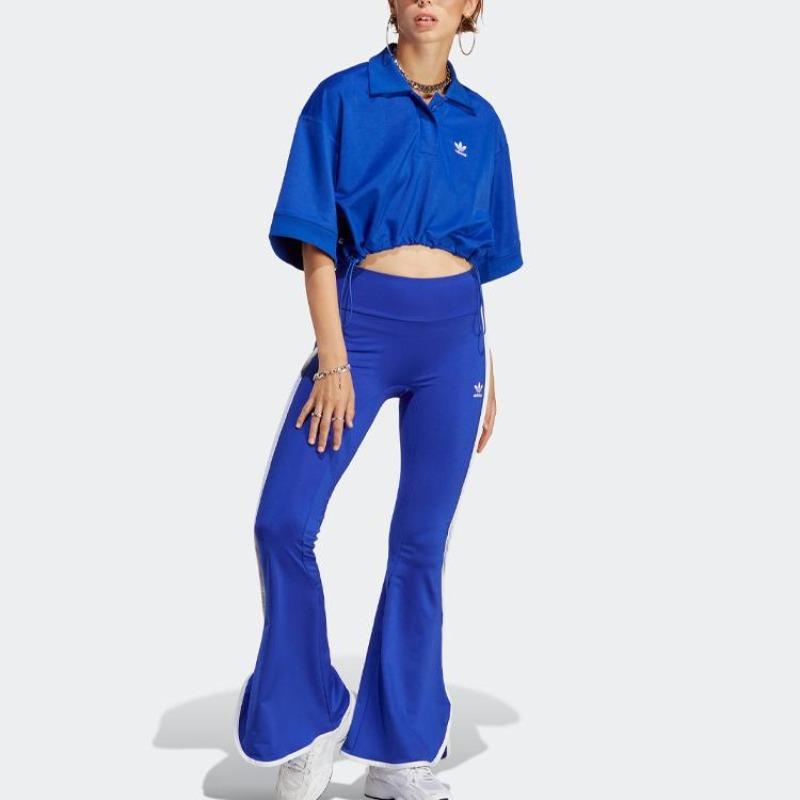adidas Originals SS23 Рубашка-поло Always Original Series Женские топы Ярко-синие IC5587