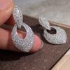 Silver Color Drop Earrings for Women Temperament Accessories Wedding Engagement Trends Eternity