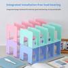 2Pcs Vertical Storage Rack Book Shelf Smooth Edge Burr Free Strong Load-bearing Book Handbag Divider Holder