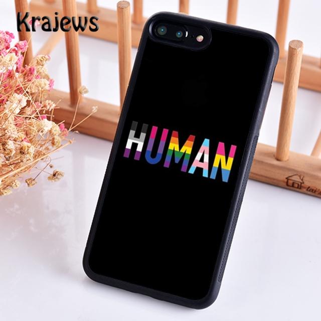 Krajews Gay Lesbian LGBT Rainbow Pride ART Phone Case For iPhone 17 Air 16 15 14 plus 11 12 13 pro max coque Fundas