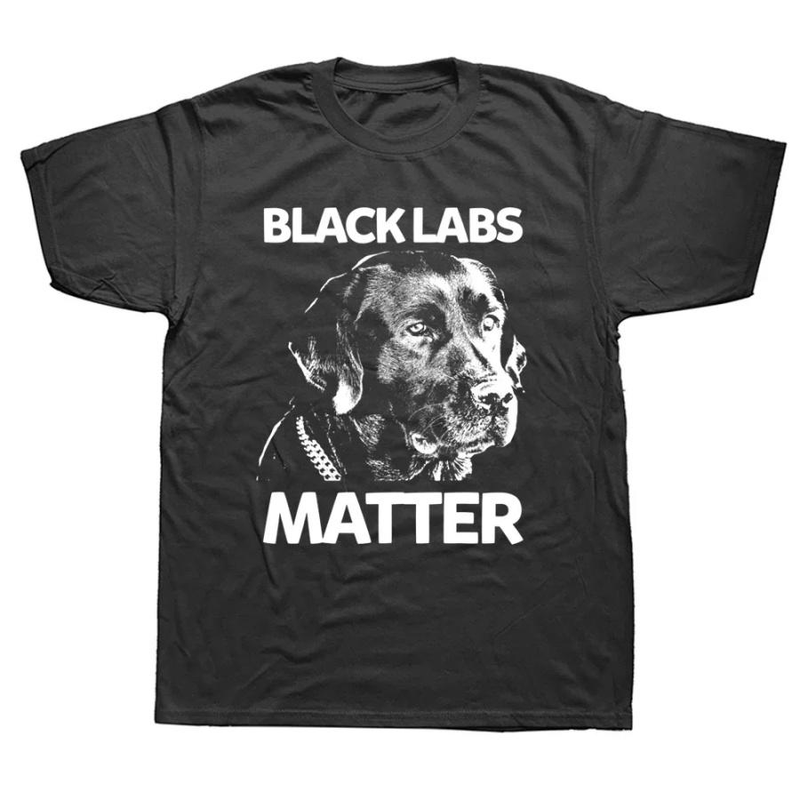 Смешные футболки с лабрадором 'Funny Black Labs Matter', графические хлопковые футболки в уличном стиле с коротким рукавом, подарки на день рождения, летняя футболка для мужчин