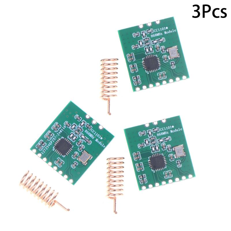 1/2/3Pcs Cc1101 Wireless Module Long Distance Transmission Antenna 868Mhz Spi Interface Low Power M115 64-Byte