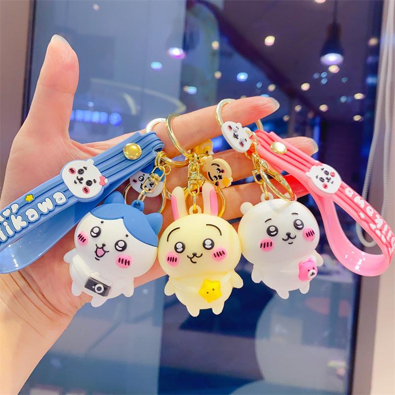 Креативный мультяшный брелок Jiyikawa, милый брелок Usaki, трехмерная ПВХ кукла, аксессуары для сумки для мужчин и женщин