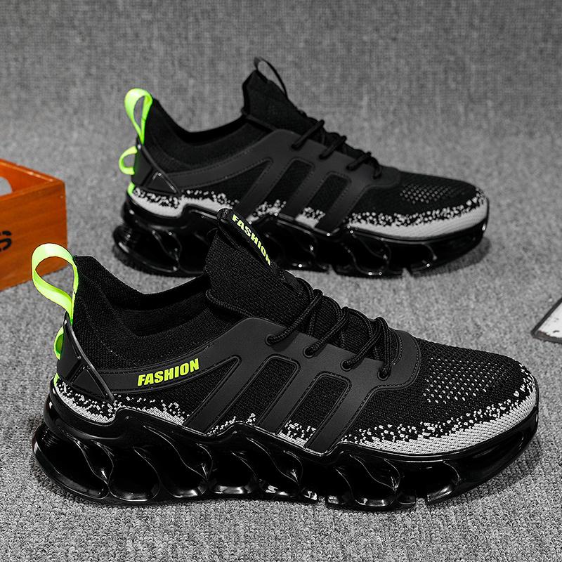 Chunky Sneaker Plus Size 45 46 Men Blade Sole Running Shoes Fashion Casual Mesh Breathable Height Increased Platform Sport Shoes