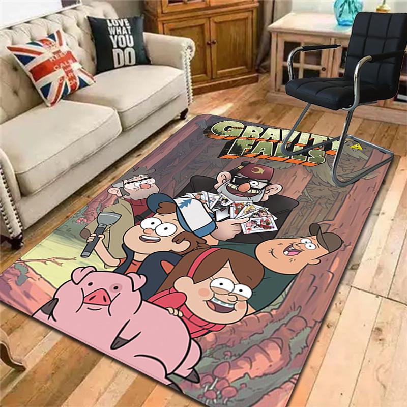 Gravity Falls Rug Floor Mat for Living Room or Bedroom Soft and Comfortable Carpet a Gift for Birthday and Holiday.NFF0928634