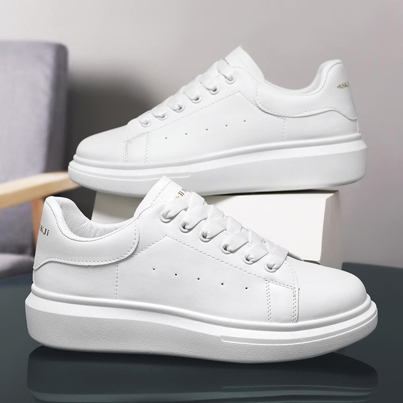 Дышащие мужские кроссовки для скейтбординга на платформе, повседневная обувь для пар, белые кроссовки для ходьбы и бега, женские теннисные туфли