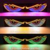 Flexible LED Car Light With Animated Blinking Demon Eyes Windshield Display For Car Truck Front and Rear Windshield Dynamic Lamp