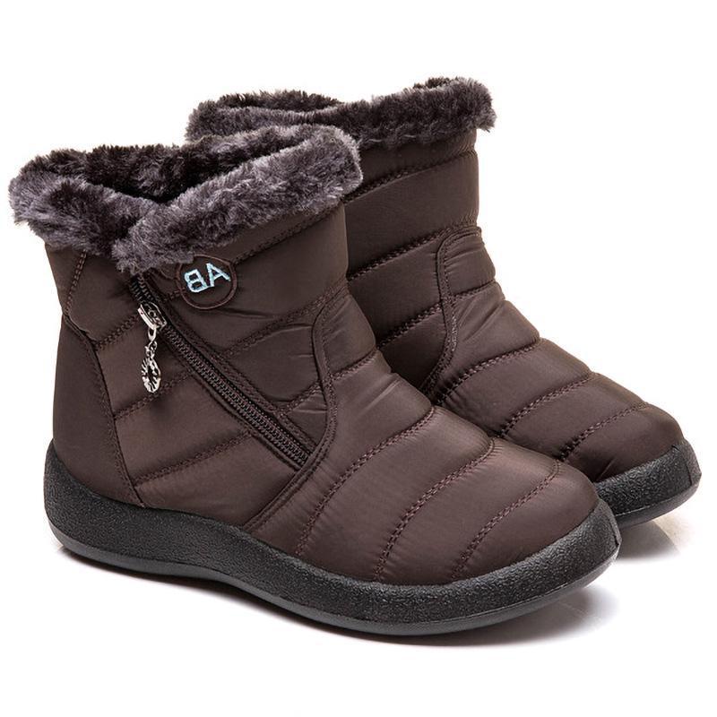 Зимние сапоги высокого качества, женские сапоги, обувь для матери, непромокаемые ботильоны, женские непромокаемые теплые меховые сапоги