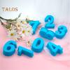 Baking Mold Decorative Hand-crafted Reusable Pretty High Toughness 3D Numbers Chocolate Mold Party Supplies