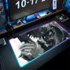 Коврик для мыши Metal Gear Solid Игровой RGB-коврик для мыши Подарки Клавиатура с подсветкой Девушка-геймер XXL Коврик для ноутбука Настольные коврики Deskpad