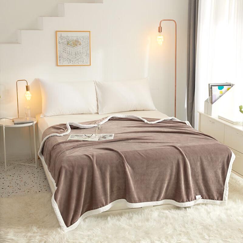 Звездный Кофе Фланелевый Бархатный Плед