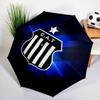 Зонт Atletico Talleres Design - Автоматическое открытие/закрытие, Компактный 8-реберный легкий зонт, Незаменимый для улицы, Аксессуар для пикника, Вентилятор, Подарки