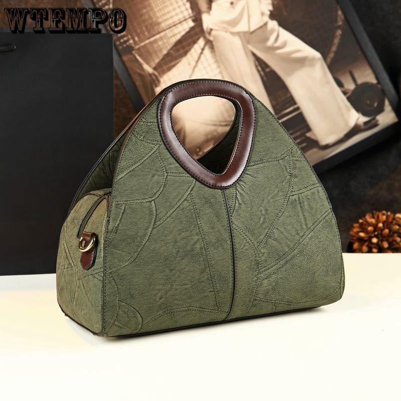 Crossbody Bag Female Jiaozi Shoulder Bag Handbag Simple Mother Bag Retro Personality Handbag