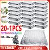 20-1 шт. Серебряная светоотражающая майларовая пленка 210x120 см Майларовая пленка для палатки-гроубокса Садовая теплица Сельское хозяйство Увеличение роста растений