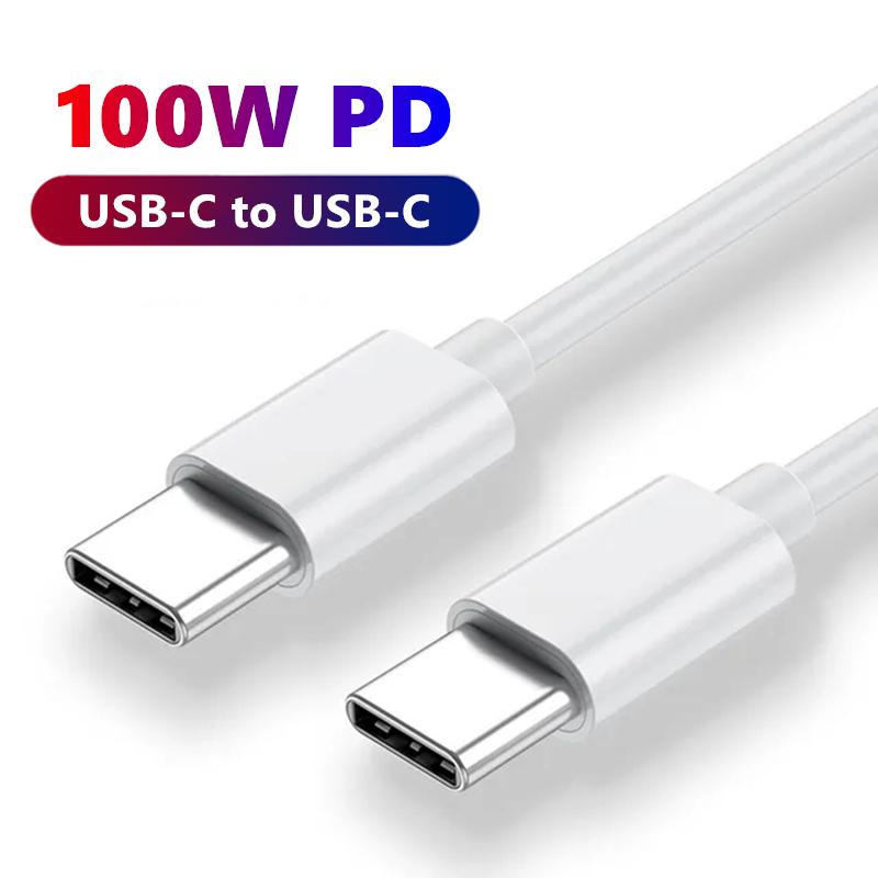 100W PD USB C To USB C Fast Charging Cable for iPhone 15 Pro Max Samsung Pixel 8 Huawei Xiaomi Redmi POCO Type C To Type C Cable