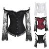 Ramidos Women Steampunk Leather Zipper Goth Steel Vintage Top Steampunk Bustiers Corsets