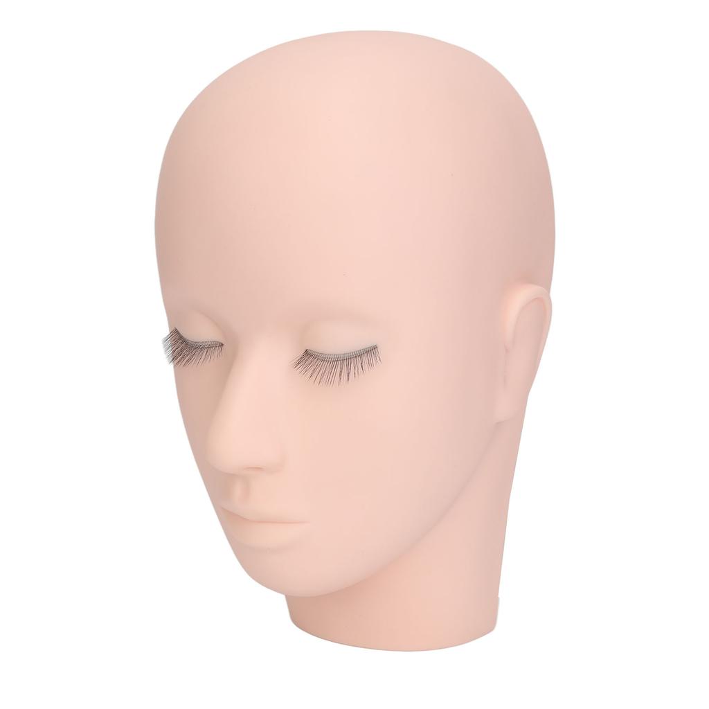 Eyelash Mannequin Head 3 Layers High Density Lash Extension Makeup Practice Head Embedded Layered Silicone Doll Head