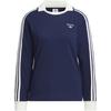Originals Fashionable Comfortable Versatile Pullover Long Sleeve Polo Shirt Women Tops Deep-Indigo JM8012