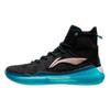 Li Ning YuShuai 13 Амортизация Boom Устойчивость к скольжению Высокие Полноценные Баскетбольные Кроссовки Мужские Черно-Синие ABAP065-1