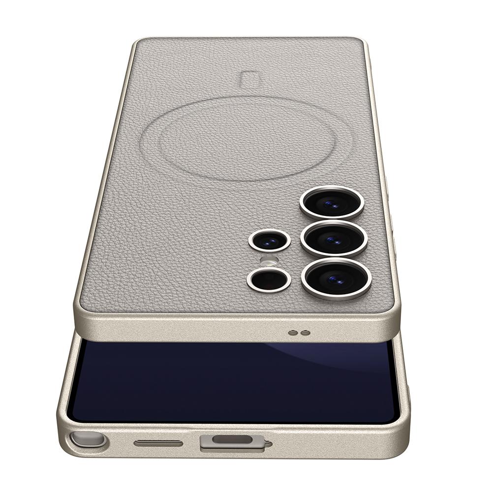 Original Leather S25Ultra Phone Case For Samsung Galaxy S23 S24 S25 Ultra Case Luxury Built Magnetism MagSafe Protective Cover