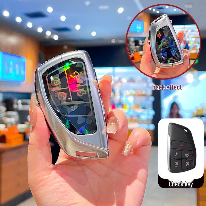 Премиальный чехол для ключа Chevrolet Equinox 2025 с металлической пряжкой - Аксессуары с полным покрытием