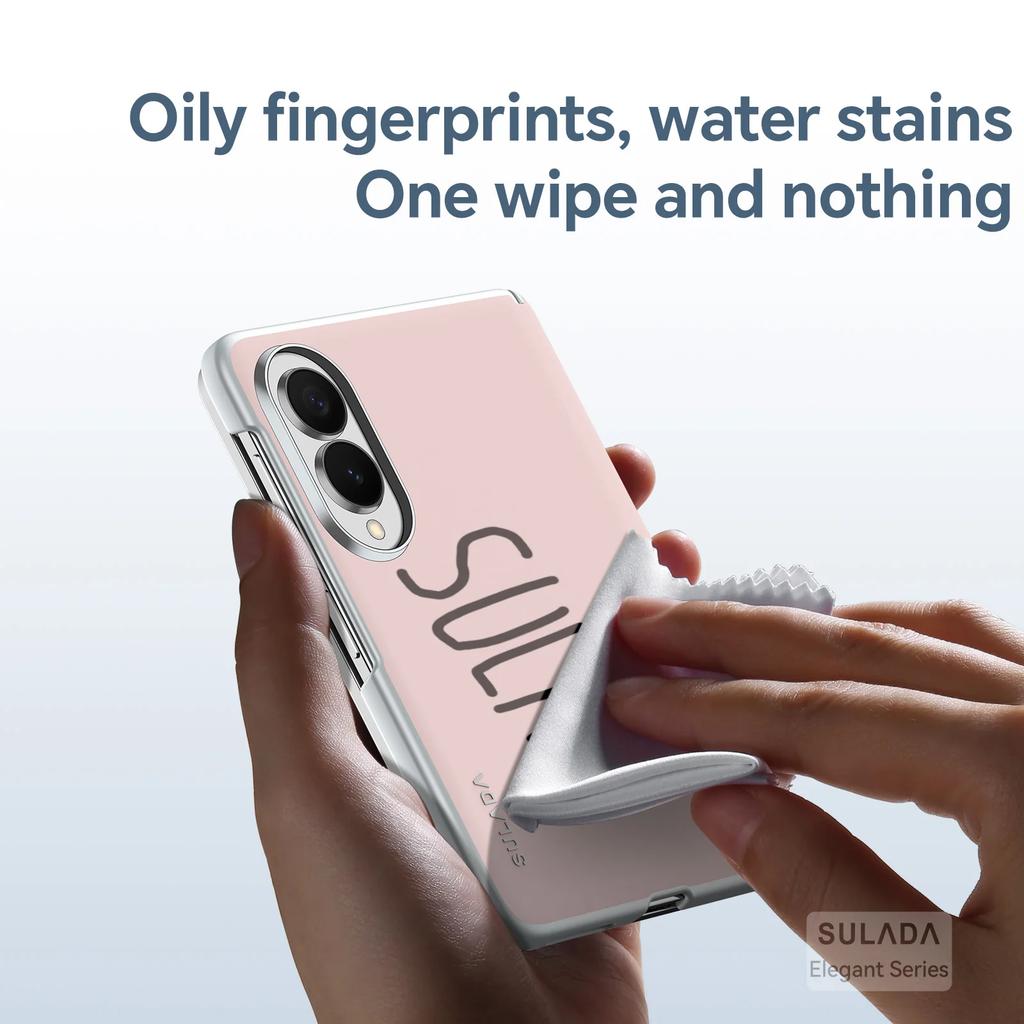 Чехол-книжка с центральным шарниром для Samsung Z Fold 8, 8 Ultra, 7, 6, 5 SULADA Элегантный из жидкой кожи, легко чистится и со встроенным магнитом