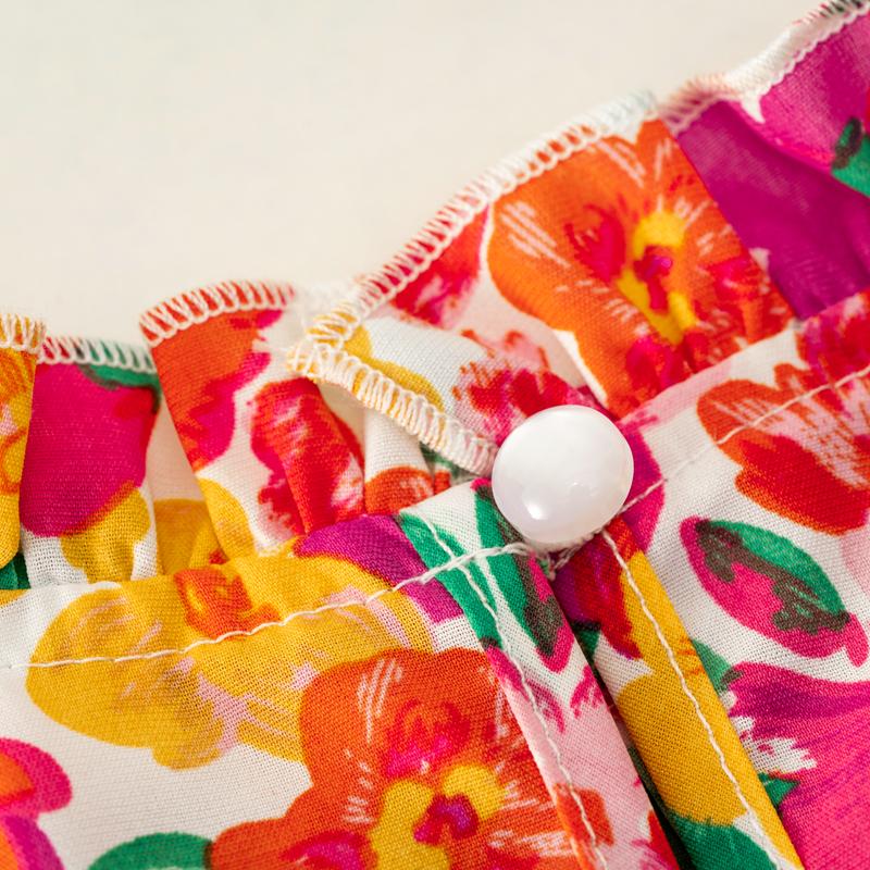 Осенне-зимнее женское плиссированное длинное платье для отдыха с круглым вырезом и длинными рукавами с принтом