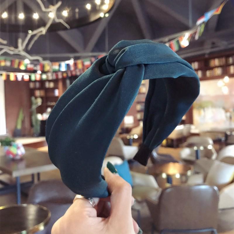 Autumn Winter Wide Korean Style Cross Knot Headband