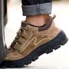 Неразрушаемая защитная обувь для мужчин для работы ботинки со стальным носком защитные ботинки устойчивые к проколам рабочие кроссовки мужская обувь рабочая обувь