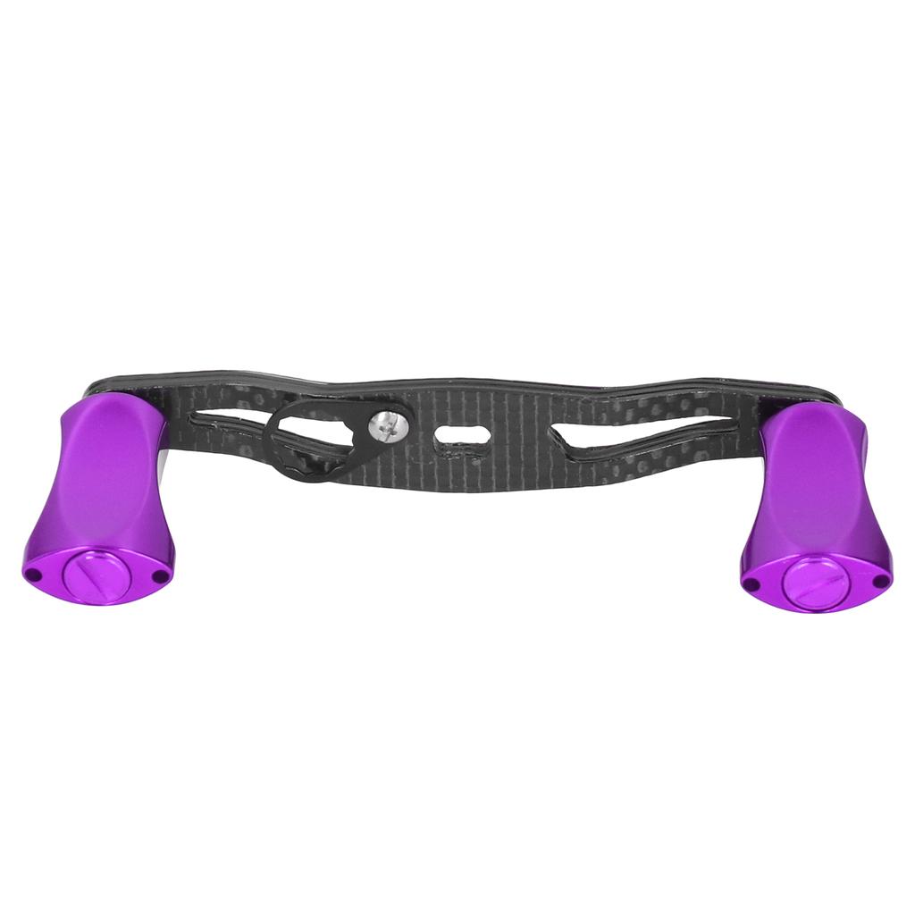 Низкопрофильная катушка-переходник с двойной рокерной плоской ручкой и колесиком для рыбалки(пурпурный )