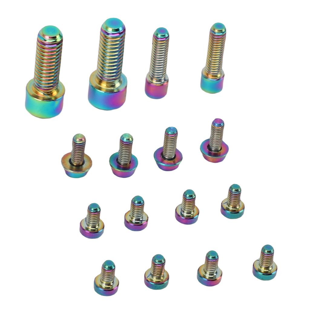 Mountain Bike Brake Lever Screw Kit Ti Alloy Brake Handle Lever Fastener Adjusting Screws with