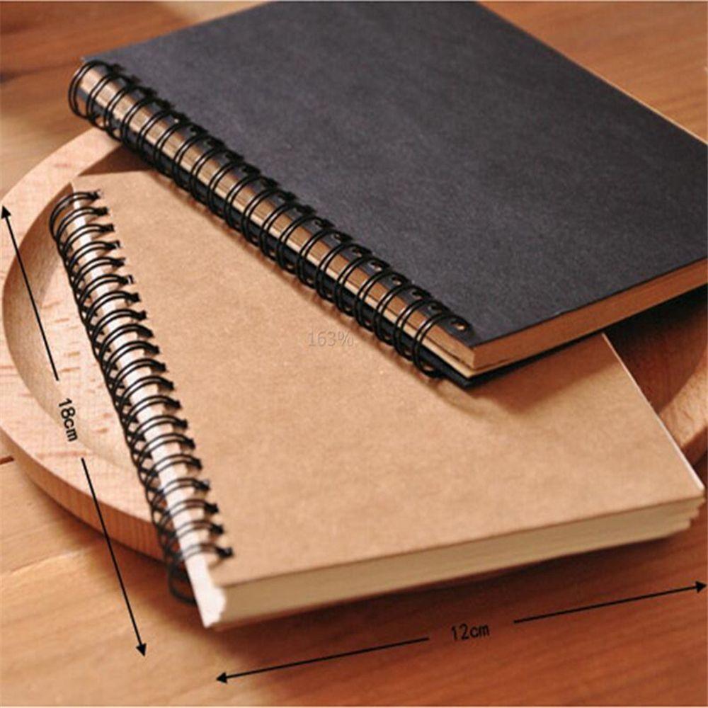 Kids Gift Retro Sketch School Stationery Coil Spiral Bound Notebook Art Paper Sketchbook Crafts