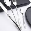Dinnerware 18/10 Mirror Cutlery Set Stainless Steel Silverware Flatware Set Dinner Knife Fork Spoons Tableware For Home Kitchen