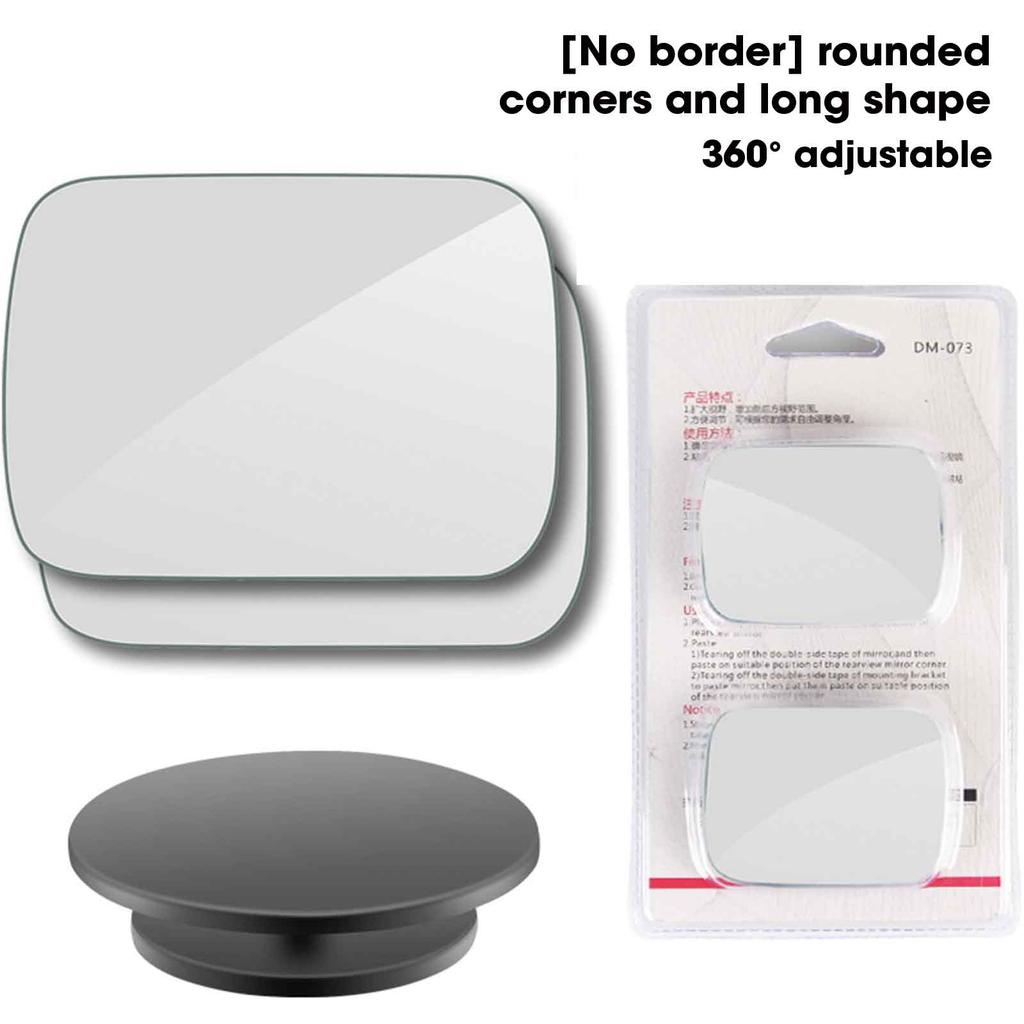 2 шт. круглая рамка, выпуклое зеркало для слепых зон, безопасное вождение, широкоугольное регулируемое на 360 градусов прозрачное зеркало заднего вида, автомобильные аксессуары