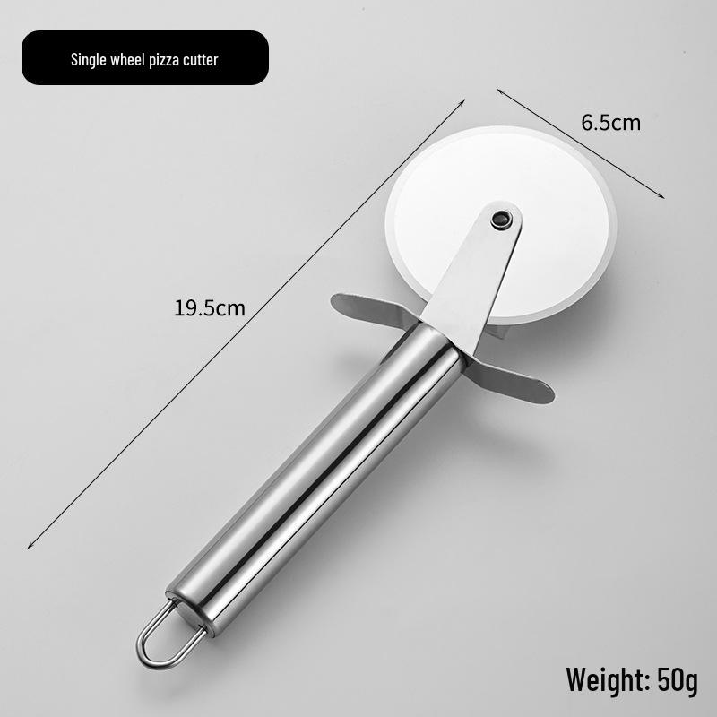 Набор из нержавеющей стали для резки пиццы и лопатки для торта: Одинарный/двойной роликовый и треугольный нож для выпечки торта