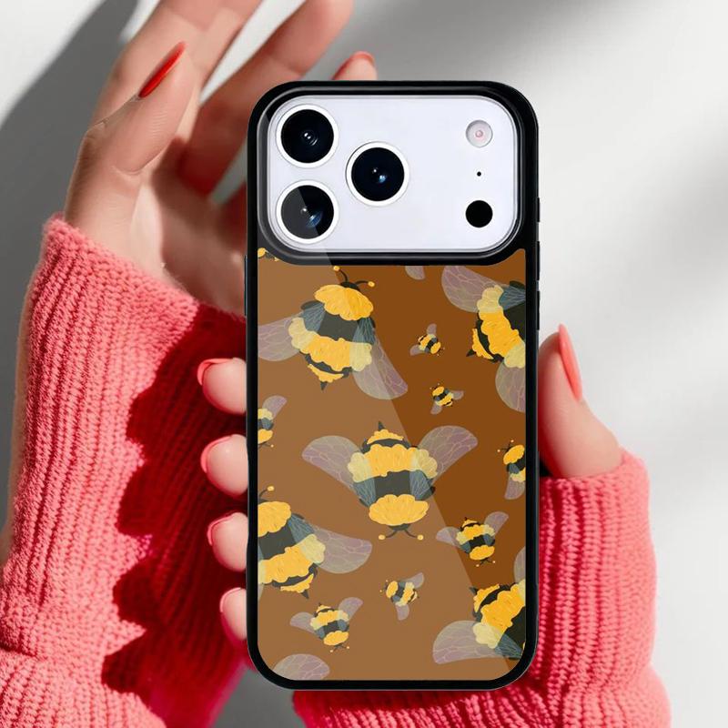 Чехол для телефона 'Мед пчелиный' для iPhone 17 16 15 14 13 Pro Max Задняя крышка для 12 11 Pro Coque