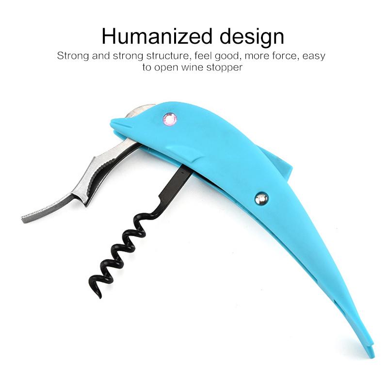 Портативный штопор для винных бутылок, мини-штопор из нержавеющей стали, штопор для бутылок, двухшарнирный уличный брелок для ключей, штопор для вина