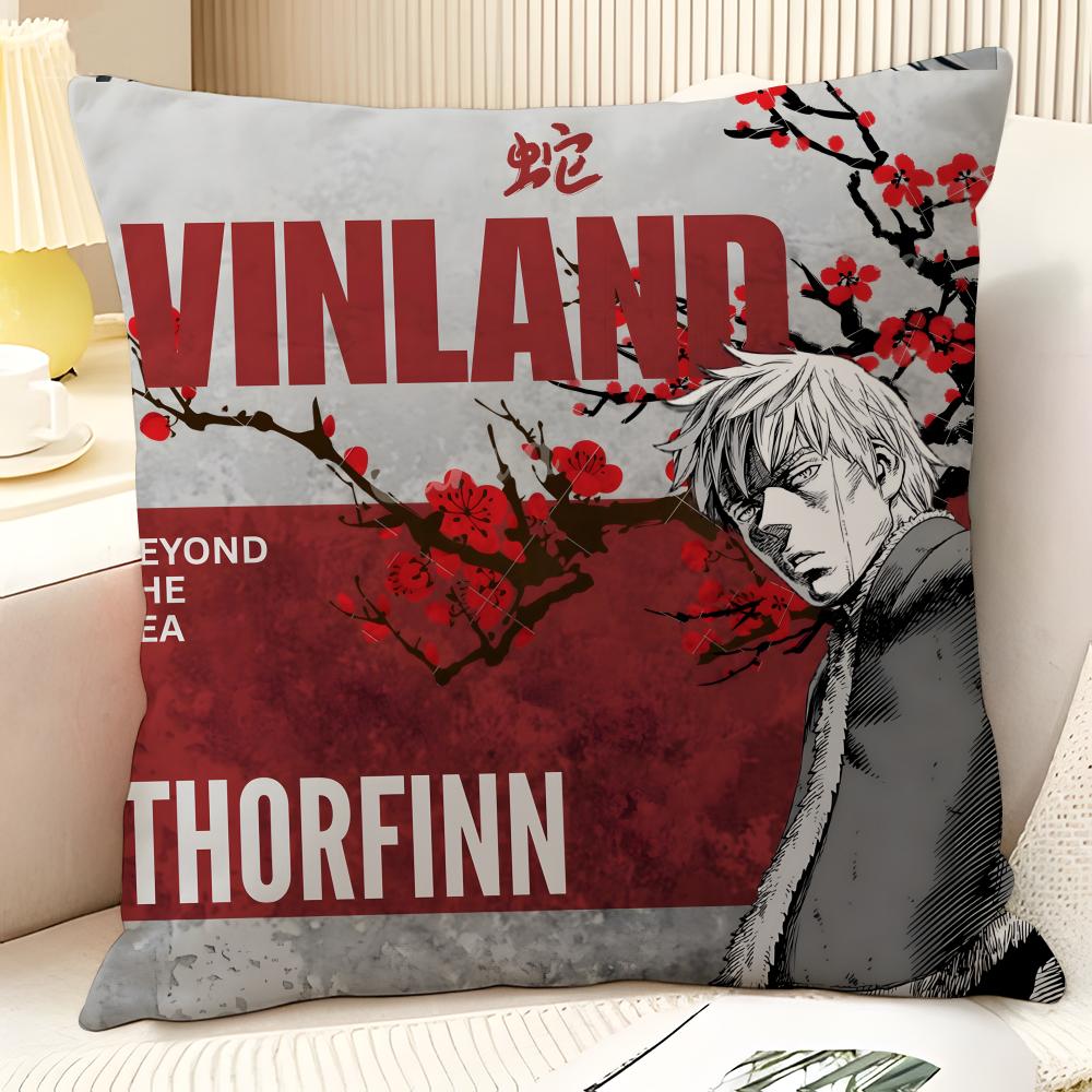 Cartoon Comic VVinland SagaPC Pillow Case Natural Linen Organic Fabric DoubleSided Printing Sofa Home Decor Gift Pillow Case