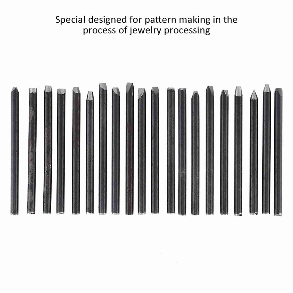 Комплект оборудования для наковальни и зубила для обработки ювелирных изделий, изготовления инструментов для резьбы (20шт)