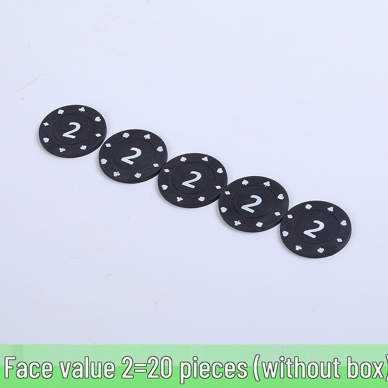 Коробка 100 пластиковых фишек для карточных игр: Баккара, Маджонг, Покер