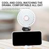 Portable Handheld USB Mini Fan Foldable Neck Hanging Fans 5 Speed Usb Rechargeable Fan With Desk Phone Stand And Display Screen