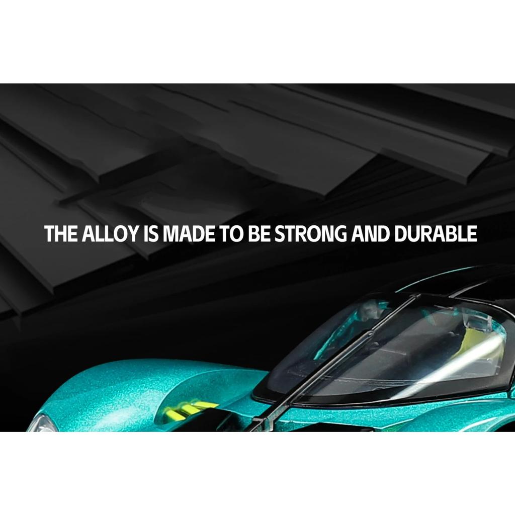НОВЫЙ 1/23 Aston Martin Valkyrie Суперкар Сплав Модель Автомобиля Игрушка Литье под Давлением Металлическое Литье Звук и Свет Автомобильные Игрушки для Детей Транспортное Средство