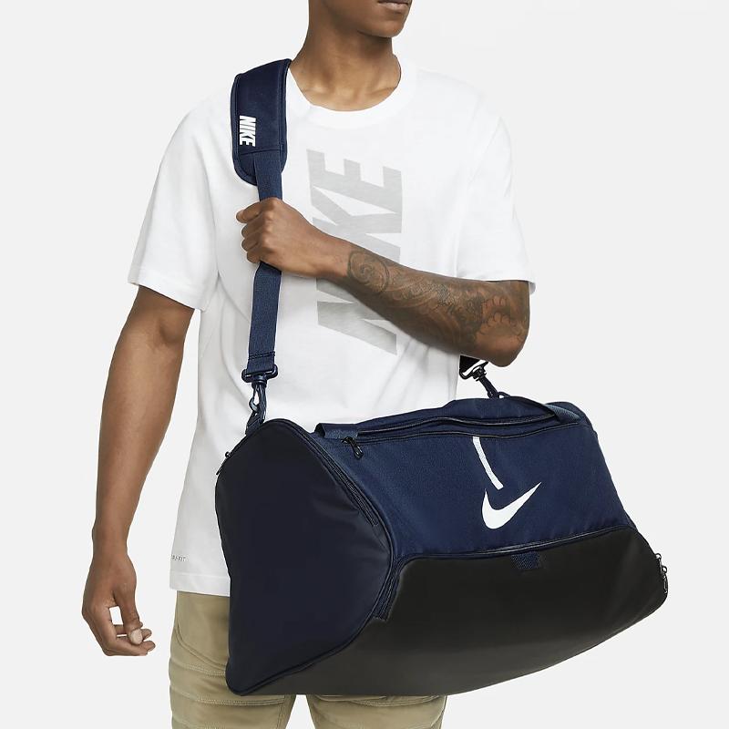 Nike Тканевая сумка для кемпинга, спортивная сумка, сумка для тренировок, сумка для рук, сумка через плечо, сумка кроссбоди, дорожная сумка унисекс темно-синяя повседневная CU8090-410