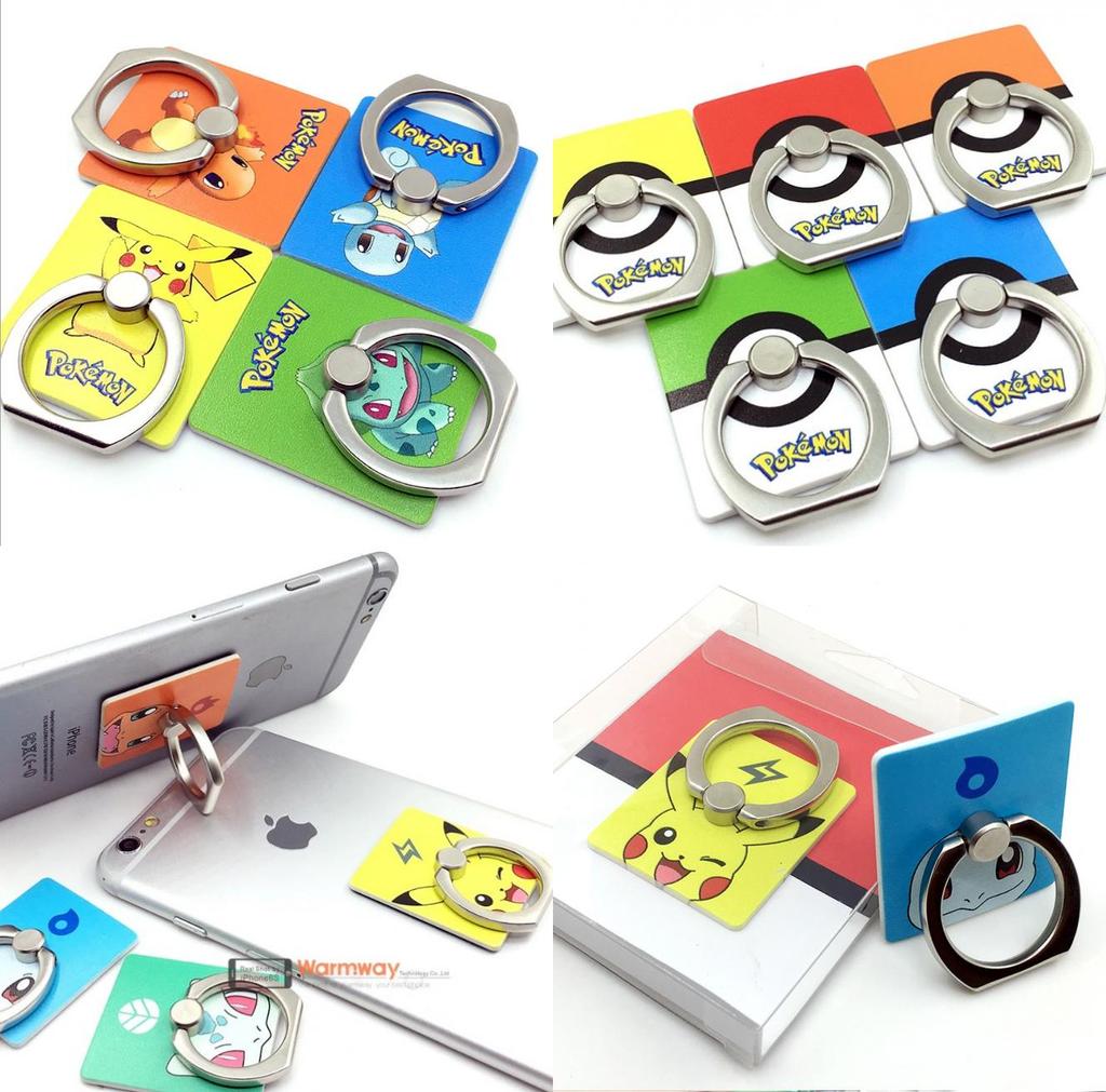 Кольцо-держатель для смартфонов Pokemon Poke Ball из сплава с вращающейся подставкой