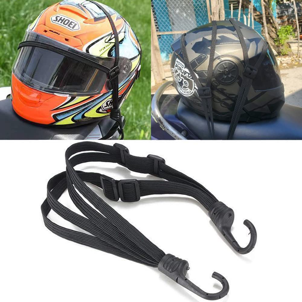 Samcos Elastic Band Set of 2, Easy To Fix, Elastic Motorcycle Helmet Fixing Rope,