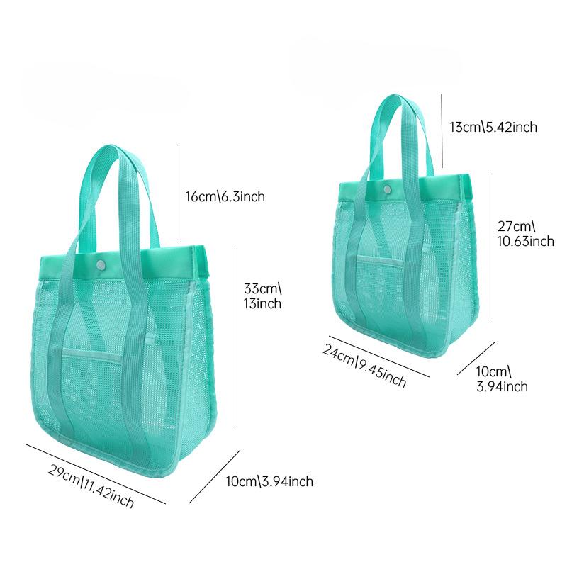 Ручная сумка для мытья, большой размер, сумка для ванной, сетчатая сумка, сумка для хранения пляжных игрушек, сетчатая сумка для хранения мелочей